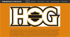Desktop Screenshot of poconohog.org